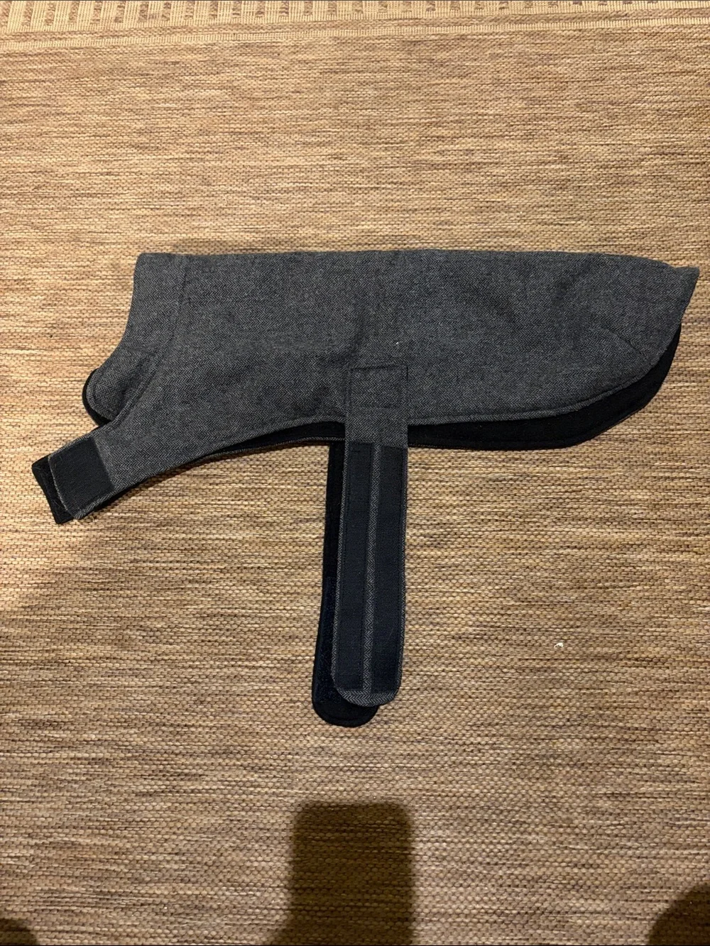 Bailey & Bell Gray Fleece-Lined Dog Coat with Velcro Straps